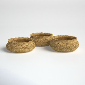 Cesta decorativa de algas marinas rústicas tejidas a mano Organice con estilo con esta cesta de fibra natural - Product Image 1