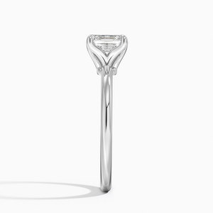Bague BOJ 065 Coupe Asscher en Argent 925, Bague Solitaire Elodie avec Diamant Moissanite 2ct Couleur D VVS1 Certifiée GRA, Prix Réduit - Product Image 3