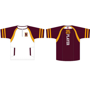 Sublimated Baseball Jersey Stand Neck Short Sleeve Moisture-Wicking Four-Way Stretch Breathable Mesh Unisex Adult Sportswear - Product Image 3