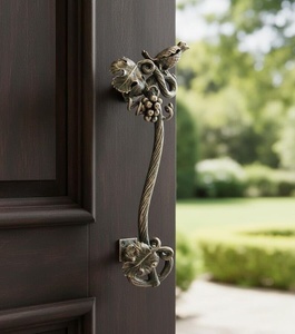 Manija de hierro forjado para puerta de estilo clásico, con motivos de pájaros y enredaderas. - Product Image 6