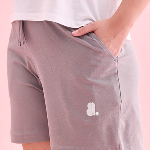 Shorts cargo gris pour femmes, poches latérales, fermeture boutonnée, coupe classique, 100% coton, séchage rapide, respirant, écologique, vêtements décontractés - Product Image 6