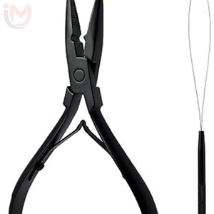 Pinzas para Extensiones de Cabello, Herramienta Profesional de Metal para Salón, para Instalación y Remoción de Extensiones con Cinta Adhesiva - Product Image 5