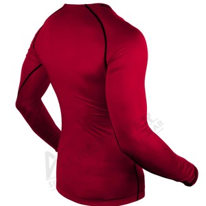 Camiseta de Compresión Transpirable de Tela Tejida Unisex Aerofaster, Cuello Redondo, Corte Ajustado, Secado Rápido, Uso Diario Informal, Gris Oscuro - Product Image 5