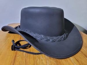 Genuine Leather Cowboy <b>Hat</b> Handmade <b>Western</b> Ranch Outback <b>Hat</b> Custom Logo OEM ODM Wholesale Fashion Cap - Product Image 6