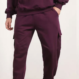 Ensemble survêtement homme en molleton bouclette épais OEM, coupe streetwear, avec impression numérique intégrale personnalisée en coton - Product Image 6