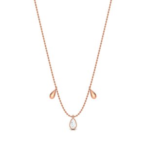 Floral Diamond Pendant Necklace with Petal <b>Inspired</b> Detailing for Women Bridal <b>Jewelry</b> and Celebration Gifts - Product Image 1