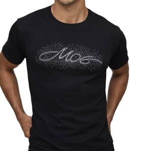 เสื้อยืดผู้ชาย ผ้าฝ้าย ปักลายโลโก้แบบตัวอักษร สไตล์สตรีทแวร์ แขนสั้น คอกลม รับผลิตจำนวนมากตามสั่ง - Product Image 3