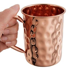 Offre d'usine : Chopes à bière en cuivre massif avec poignée en laiton – Vaisselle artisanale pour cocktails – Chopes à cocktail professionnelles - Product Image 4
