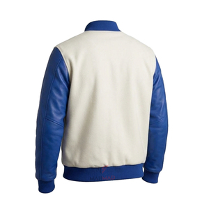 Chaqueta Varsity Vintage Personalizada para Hombre, Estilo Urbano, Bordada, con Diseño de Letras en Contraste, Chaqueta de Invierno para Hombre - Product Image 4