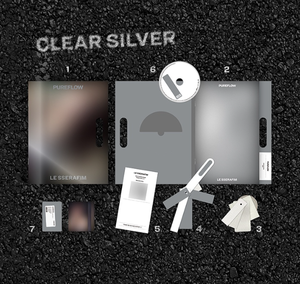 ( Set )LE SSERAFIM [PUREFLOW]pt.1 (COMPACT ver) K-Pop Electronic Book (CD) Paper Plastic Material Korean Language All Ages - Product Image 2