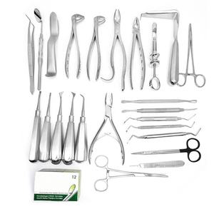 Kit de Instrumentos Quirúrgicos Dentales Profesionales de Acero Inoxidable Premium de 25 Piezas para Extracción Manual de Dientes Grandes de Dentavex - Product Image 1