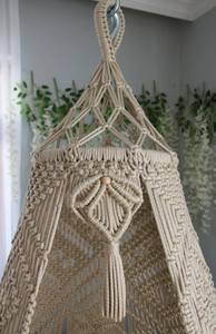 Silla Colgante de Macramé Hecha a Mano: Decoración Boho para Balcón - Product Image 2