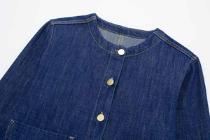 Yeni Kadın Gömleği Günlük Modaya Uygun Dış Giyim Gömleği Yüksek Kaliteli Kot Vintage Ceket Uzun Kollu Bluzlar Şık Kadın Kot Gömlek - Product Image 3