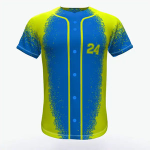 Maillot de baseball sportif décontracté personnalisé, très demandé, avec logo sur mesure, respirant, antibactérien, séchage rapide, uniforme OEM - Product Image 1