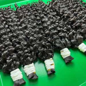 Wholesale Price Vietnamese Raw Hair Bundles High Quality Raw Unprocessed Vietnamese <b>Curly</b> Raw Hair Human Hair <b>Extensions</b> - Product Image 1