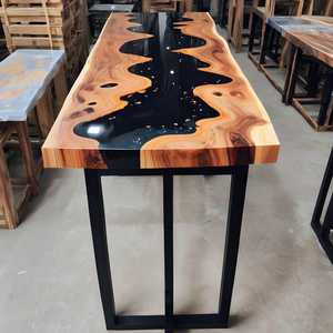Custom Resin River <b>Table</b> | Epoxy <b>Table</b> <b>Top</b> Handmade Epoxy DinningTableCustom Epoxy <b>Table</b> - Product Image 4