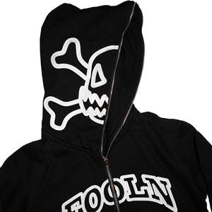 Sudadera con Capucha Premium de Gran Tamaño, Bordado Gráfico, Algodón, Estilo Urbano, Ecológica, Secado Rápido, Transpirable, para Hombre - Product Image 2