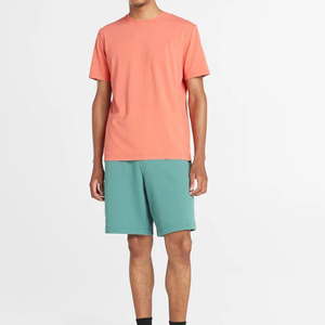 Shorts de sport décontractés vintage pour hommes en laine de haute qualité 180 grammes, confortables avec ceinture élastique, 100 % coton - Product Image 4