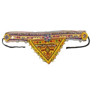 Vintage Belt Belly Dance Bead Afghani Traditional Waist Belt Kuchi Tribal BB060A <b>Old</b> Banjara Real Vintage Handmade Beaded Belts - Product Image 1