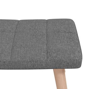 Fauteuil à bascule gris foncé avec tabouret pour la décoration du salon - Product Image 6