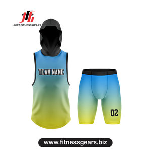 ชุดฟุตบอล 7 คนแบบกำหนดเอง |   เสื้อทีมซับลิเมชั่น ระบายเหงื่อได้ดี แบบไม่มีแขน คอวี สำหรับผู้ใหญ่ ใส่ได้ทั้งชายและหญิง ผลิตจากโพลีเอสเตอร์ 100% - Product Image 2