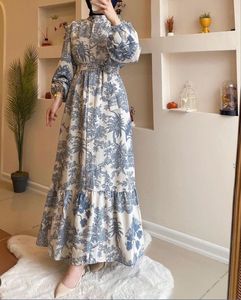 Vestido Camisero Elegante de Manga Larga para Mujer, Lavable, Transpirable, de Crepé, para Oficina, Casual, con Estampado a Rayas, Largo Maxi, Cintura Ajustada - Product Image 3