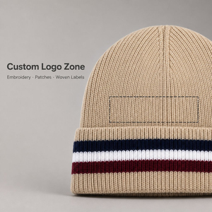 Gorro de Punto Negro con Visera, Estilo Urbano, Gorro de Invierno - Product Image 4