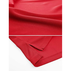 Polo de golf classique à deux boutons, tissu respirant en mélange de coton, col anti-humidité, polos de golf - Product Image 2