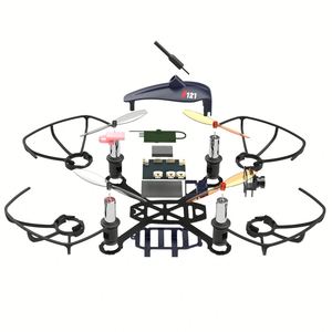 DTXMX F121 โดรนของเล่นสำหรับฝึกหัดสำหรับผู้เริ่มต้น, ของเล่นบังคับวิทยุ ควอดคอปเตอร์ RC แบบมีแปรงขนาด 121 มม. ของเล่นบังคับวิทยุ เครื่องบินบังคับ - Product Image 2