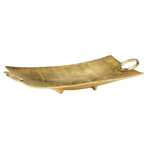 Luxury Serving <b>Tray</b> With Handle Decorative Gold <b>Tray</b> Wedding Decor <b>Table</b> Accessories Handmade Fruits Snacks <b>Trays</b> Factory Price - Product Image 1
