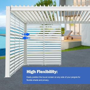 Accessoires pour pergola à lames orientables d'extérieur : Écrans de pergola haut de gamme pour les lames et les couvercles de ventilation - Product Image 5