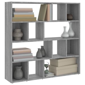 ตู้หนังสือ/ฉากกั้นห้องโซโนมา เกรย์ 41.3\"x9.4\"x40.2\" ตู้หนังสือ - Product Image 4