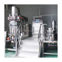 Ligne de production de fabrication de crèmes et d'émulsions sous vide en acier inoxydable pour pommades, crèmes et shampoings