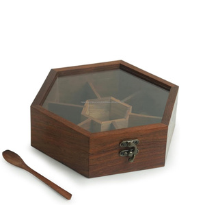 Gourmet Chef's Masala Box 100ml Square Glass Lid Artisan Crafted Ultimate Home Kitchen Cooking Gift - Product Image 3