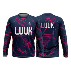 Camiseta Deportiva Personalizada para Hombre, Corte Regular, 100% Poliéster, Transpirable, Antibacteriana, Manga Larga, Secado Rápido, Impresión Personalizada - Product Image 6