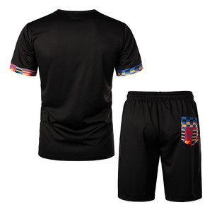 Ensemble T-shirt et short décontracté respirant pour homme – Collection été – Meilleur prix – Faible MOQ - Product Image 2