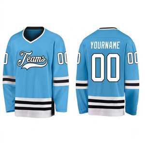 Maillot de hockey sur glace streetwear personnalisé avec impression par sublimation, coupe tendance, pour hommes et femmes - Product Image 1