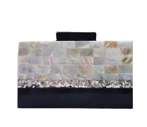 Ladies Fashion Evening <b>Clutch</b> <b>Bag</b> Metal Handmade Zipper Closure Open Design From India - Product Image 1