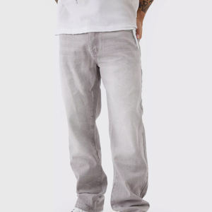 Pantalones Vaqueros Anchos Casuales Personalizados para Hombre, Transpirables, Ligeros, Estilo Urbano, Invierno 2026 - Product Image 1