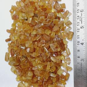Topacio Imperial en Bruto, Natural, Color Naranja Dorado, Gema Brasileña, Lote de Cristales Crudos al por Mayor - Product Image 1