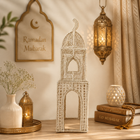 Lanterne du Ramadan faite à la main, style marocain du Moyen-Orient, lampes, lanternes, porte-bougies pour festivals orientaux, lanternes lumineuses
