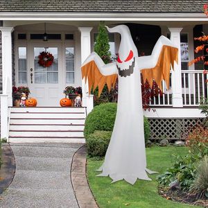 Decorazione Gonfiabile di Halloween da Esterno: Fantasma Gigante Spaventoso con Luci LED da 3,6m, Fiamme Lampeggianti e Occhi Rossi, Set da 4 Pezzi - Product Image 6