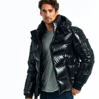 Veste d'hiver classique simple et épaisse pour homme avec design en forme de pain, en duvet