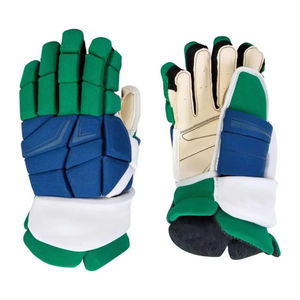 Professional Ice Hockey <b>Gloves</b> Full Finger <b>Leather</b> Protective Sports <b>Gloves</b> for Men <b>Women</b> Unisex Outdoor Use All Seasons - Product Image 1