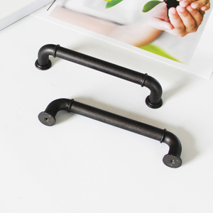 Tiradores de Gabinete de Aleación de Zinc Negro Mate de Alta Calidad, Estilo Industrial, para Cocina, Baño y Cajones - Product Image 1