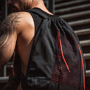 Bolsas de gimnasio con cordón de malla, mochilas ligeras con cordón para gimnasio, bolsas deportivas de lona con cordón, bolsas de gimnasio tipo sling. - Product Image 1