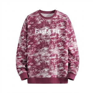เสื้อสเวตเชิ้ตแฟชั่นใหม่ ออกแบบเองได้ สปอร์ต วิ่ง ออกกำลังกาย สวมใส่สบาย ทรงปกติ สีพื้น ล้างสีแบบแอซิดวอช สำหรับฤดูหนาว ผลิตในปากีสถาน - Product Image 1