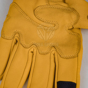 Guantes de Motocicleta para Hombre de Cuero Genuino al Mejor Precio, Lisos y Teñidos, Venta en Línea - Product Image 6