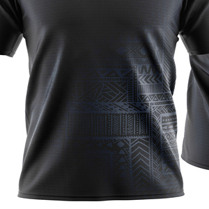 Men's Sublimated Soccer Polo <b>Shirt</b> Short Sleeve Moisture Wicking Regular Fit Geometric Print - Product Image 4