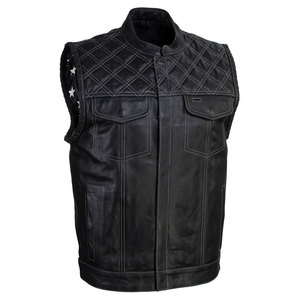 Nouveau style tendance pour vêtements d'extérieur, gilet en cuir pour homme au design unique, best-seller à prix abordable, gilet en cuir tendance à faible MOQ - Product Image 1